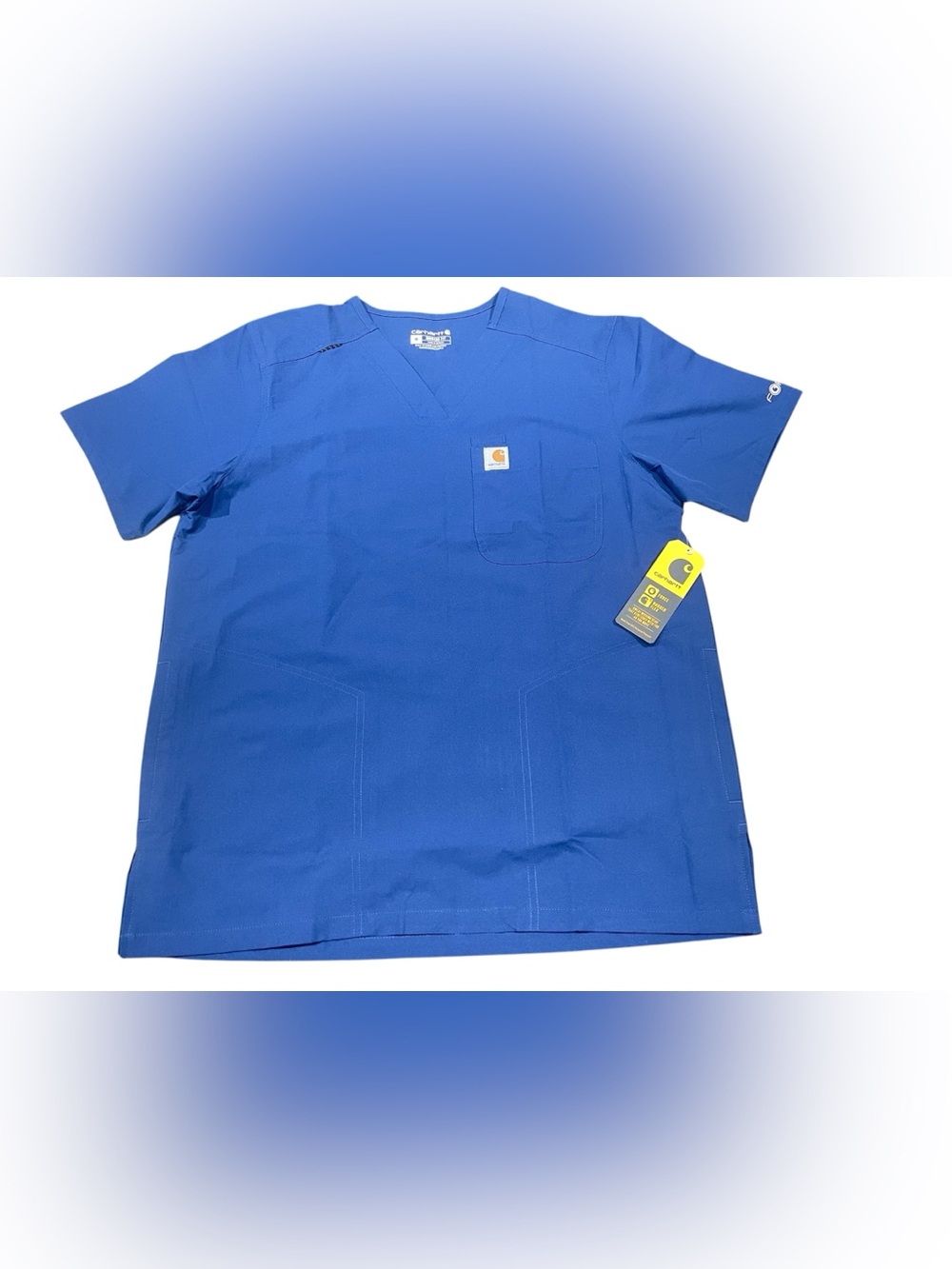 Carhartt Force Modern Fit V-Neck 4-pocket Men’s Top Size M Navy Blue NWT